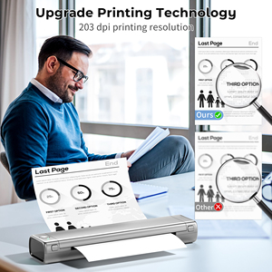 เครื่องพิมพ์ความร้อนไร้สายพกพาขนาดเล็ก Phomemo M08F A4 ความละเอียด 203dpi ใช้งานร่วมกับ Android/<span class=keywords><strong>iOS</strong></span> ได้ - Product Image 5