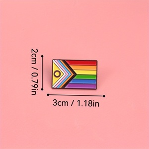 Pin de Esmalte con Degradado, Bandera del Orgullo, Corazón, Arcoíris, Broche de Progreso y Victoria, Insignia de Solapa, Metal Pintado con Impresión Tipográfica, Regalo - Product Image 4