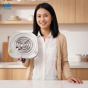 Bouilloire électrique personnalisée Allbest à plaque chauffante avec bouton, 1000 W, simple d'utilisation, blanc, vente chaude - Product Image 4