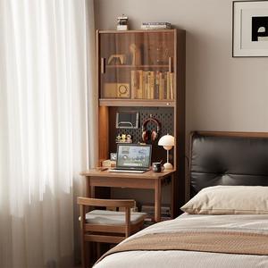 Étagère murale en bois massif pliable, étagère de rangement rectangulaire pour le salon, la chambre à coucher, l'organisation - Product Image 3