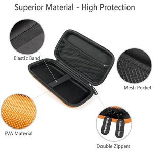 Étui de transport rigide antichoc en EVA pour disque dur externe, batterie externe, téléphone portable, câble, cordon - Product Image 5