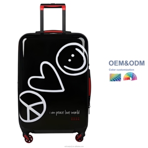 Maleta de Viaje con Ruedas para Niña, Diseño Personalizado con Logotipo, Económica, Duradera, Estilo Bonito, Material ABS, con Cierre de Seguridad, Tamaños 20''/24''/28'' - Product Image 1