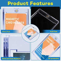 Porte-cartes magnétique One Touch 35PT direct usine avec protection UV pour cartes de sport et cartes à collectionner