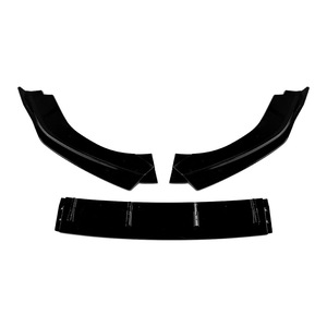 <b>Audi</b> A7 S7 C7 <b>Front</b> <b>Lip</b> <b>Spoiler</b> 2015-2018 S Line Matte Piano Black Carbon Fiber Texture Tuning Style AMP Z - Product Image 2