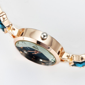 Conjunto de Joyería de Moda al por Mayor, Reloj de Cuarzo con Estrella Azul y Pulsera para Mujer, Caja Incluida - Product Image 4