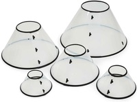 Collier élisabéthain en plastique souple pour chiens 5 tailles collier de récupération pour animaux de compagnie confortable décoration de plumes mignonnes style moderne pour chats