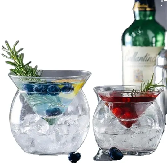 Bán Buôn Tùy Chỉnh Giá Rẻ Glass Phân Tử Cocktail Sáng Tạo Sparkling Rượu Lạnh Uống Nước Ép Trái Cây Bowls Phân Tử Wine Glass