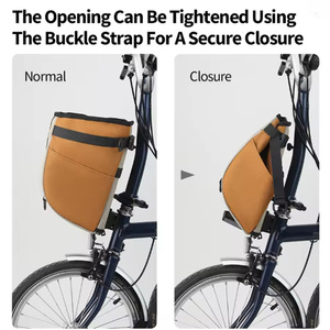 Fahrrad-Vordertasche, Gepäckträgertasche, Vorderrad-Tragetasche, Fahrrad-Canvas-Taschen, Passend für Brompton 3Sixty Aceoffix Faltrad - Product Image 5