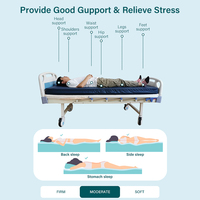 Ensemble de matelas en mousse à mémoire de forme Senyang, taille simple, hybride, imperméable, design compressible, pour usage hospitalier et soins aux patients