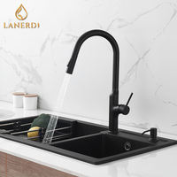 SUS304 acier inoxydable tirer robinet de cuisine noyau en céramique mitigeur chaud froid Rotation brossé eau grue robinet pour chambre évier salle de sport