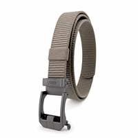 Ceinture en nylon légère et décontractée pour homme avec boucle automatique réglable en alliage, idéale pour les voyages en extérieur et le travail, ajustement personnalisé à la taille