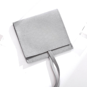 High Quality Envelope Jewelry Pouch Gift Packaging Jewelry Bag with Custom Logo - Product Image 2