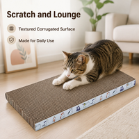 Grattoir à chat en carton ondulé en gros, promotionnel, économique, réversible, double face, écologique, OEM ODM, logo personnalisé