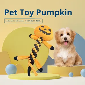 Cadılar bayramı serisi karton kafatası kabak peluş <span class=keywords><strong>Pet</strong></span> oyuncaklar Bite dayanıklı köpek diş çıkartma oyuncakları diş çıkarma için iyi - Product Image 6