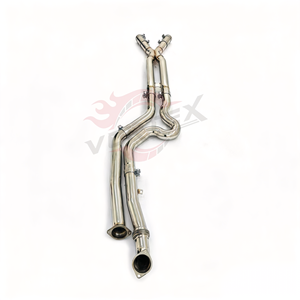 Tubo de Escape Intermedio Vortex de 76 mm, Pulido a Espejo, Longitud Igualada, Sonido GTR para S58 M3 G80 M4 G82 3.0T, Acero Inoxidable, Tuning de Carreras - Product Image 2