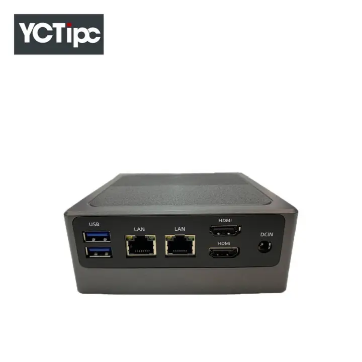 YCTipc preço de fábrica atacado OEM ODM Mini Pc Nuc 12th N100 Cpu DDR5 8GB 256GB 4 Portas Ethernet 1G Tf 4 Mini Pc Pfsense Mini Pc