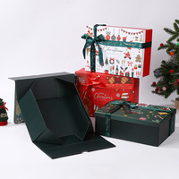 Vente en gros de boîtes cadeaux de Noël de différents styles, boîtes d'emballage haut de gamme décorées avec un ruban élégant pour les cadeaux de fête