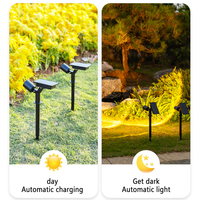 Lampes solaires de jardin réglables IP65, projecteurs solaires LED pour éclairage extérieur de pelouse, de chemin, de cour et de paysage