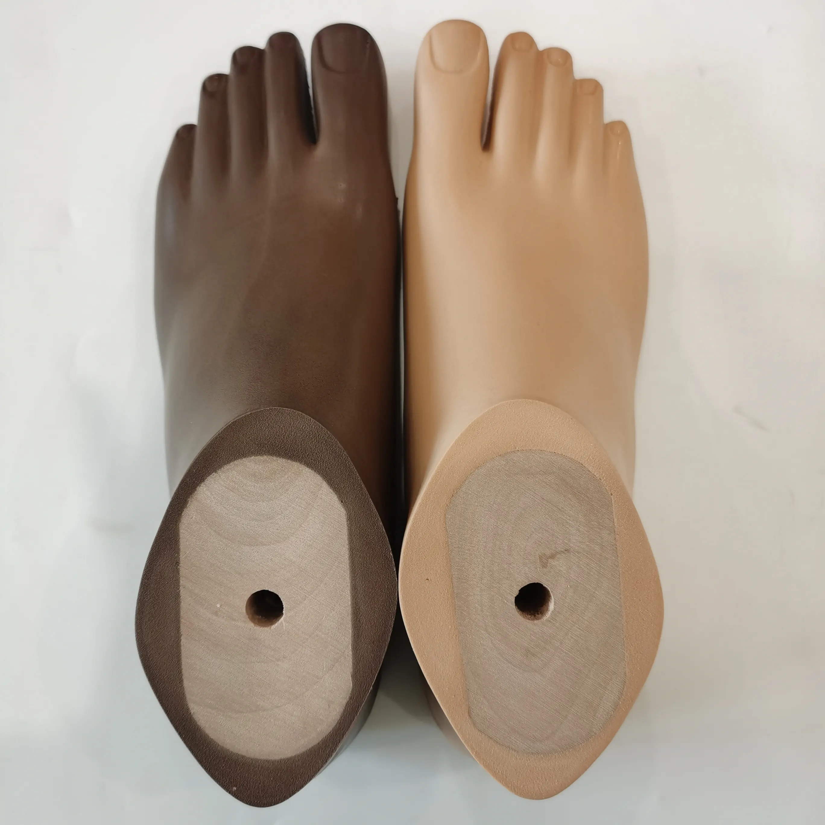 21-29cm protesico gamba in poliuretano arto artificiale solido cuscino alla caviglia tacco sach piede