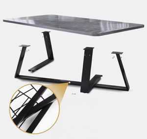 Petite <span class=keywords><strong>table</strong></span> à manger populaire pour meubles de maison avec pieds en métal et étagère de rangement multifonctionnelle pour cuisine salon - Product Image 4