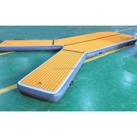 Plateforme flottante gonflable en Y pour bateaux et yachts, ponton gonflable Drop Stitch, quai flottant pour bateaux et jet-skis