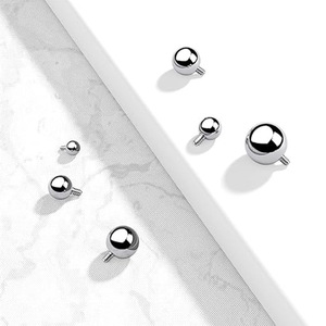 Venta al por Mayor de Bolas de Rosca Externa de Repuesto de Titanio G23 de 2mm-5mm |   Cuentas de Titanio F136 para Accesorios de Piercing Corporal - Product Image 3