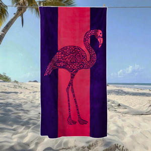 Toalla de playa vertical con diseño de flamenco, extragrande, de secado rápido, ligera, sin arena, para viajes, piscina, camping - Product Image 1
