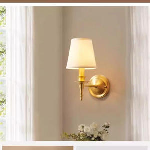 Alle Kupfer American European French Wand lampe Wohnzimmer Hintergrund Wand kreative Nacht bett moderne einfache all-passende Lampen - Product Image 3