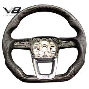 Volant en fibre de carbone véritable V8carbon pour A5 <span class=keywords><strong>S5</strong></span> RS5 Avant B95, accessoires de voiture, pièces automobiles modifiées, style sport racing, personnalisé - Product Image 4