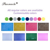 Panwenbo A2 A3 A4 A5 A6 tapis de découpe de table auto-cicatrisant double face flexible PVC tapis de découpe pour Quilting Scrapbooking Craft