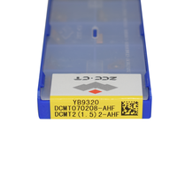 Plaquettes en carbure ZCC DCMT 070208 YB9315 YB6315 YB9320 DCMT070208-AHF pour tournage CNC, outil de coupe pour tour, MOQ : 10 pièces