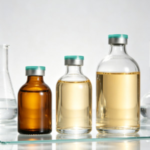 Poudre d'<span class=keywords><strong>antibiotique</strong></span> lyophilisée et flacons injectables sont emballés dans des flacons en verre injectable transparents et ambrés. - Product Image 1