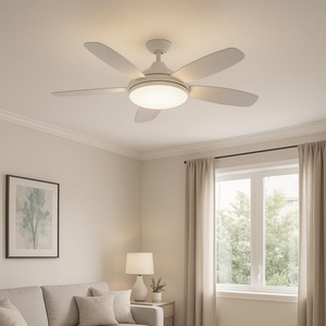 Ventilador de Techo Moderno de 32 Pulgadas con Luz LED de 2500 Lúmenes, Motor AC, Control Remoto y LED Regulable para Dormitorio u Hotel - Product Image 6