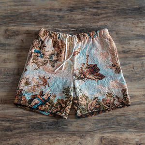 ผ้าห่มผ้าแจ็คการ์ดแบบสั้<span class=keywords><strong>น</strong></span>กางเกงโพลีเอสเตอร์ผ้าฝ้ายรีไซเคิลสินค้าใหม่2024 - Product Image 1