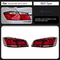 Conjunto de Luces Traseras LED Completas para Honda Accord CR de 9ª Generación 2013-2017, Secuenciales, con Luz de Freno, Canbus, Plug and Play, Repuestos para Auto