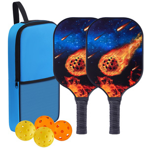 Ensemble de raquettes de pickleball avec balles et étui de transport, équipement de sport de plein air, poignée antidérapante, design tendance pour adultes - Product Image 5