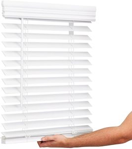 Ev için 2 inç sahte ahşap akülü güneşlikler PVC <span class=keywords><strong>faux</strong></span> ahşap jaluzi pencere dekorasyonu