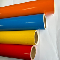 Pegatina de vinilo de PVC de Color brillante para cortar diseño de patrón de vinilo caja de cartón de vinilo autoadhesivo 9 rollos cara brillante