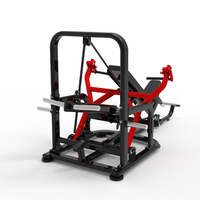 Máquina de Press de Pecho y Hombros Ajustable con Carga de Discos y Brazos Independientes para Entrenamiento de Fuerza en Gimnasios Comerciales