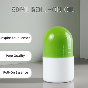 Mỹ phẩm tùy chỉnh rỗng 30ml <span class=keywords><strong>Roll</strong></span>-<span class=keywords><strong>On</strong></span> chai Trắng nhựa lăn bóng cho Nước hoa khử mùi tinh dầu dầu gội đầu bao bì - Product Image 2