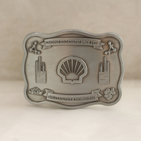 Prix usine personnalisé de haute qualité en laiton métal argent 3D boucles de ceinture technique de moulage sous pression avec sérigraphie