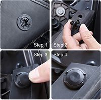 500 pièces de clips de fixation pour rivets d'usine, attaches de pare-chocs automobiles de haute qualité, clips de voiture et attaches en plastique assortis