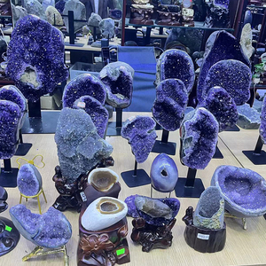 Tinh thể thạch anh tím Uruguay tự nhiên, cụm geode, đá chữa bệnh, đồ trang trí nhà cửa, văn phòng - Product Image 6