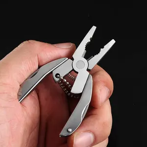 Mini Folding <span class=keywords><strong>Multi</strong></span> Plier Kích Thước Bỏ Túi Dụng Cụ Cầm Tay Đa Chức Năng Cho Ngoài Trời - Product Image 1