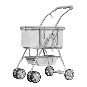 <span class=keywords><strong>Poussette</strong></span> Easy Dog Carrier avec 4 roues Chariot pliant à fonctions multiples Petit matériel Oxford <span class=keywords><strong>pour</strong></span> animaux et animaux de compagnie - Product Image 1