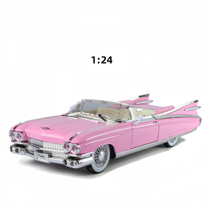 Aloi <span class=keywords><strong>Cadillac</strong></span> Eldorado 1:24 Jouet de collection de voitures anciennes en métal moulé sous pression avec effets de lumière sonore à porte ouverte - Product Image 1