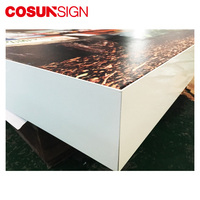 Poster rétro-éclairé Cadre en aluminium Métal Acier Extérieur Boîte à lumière sans cadre Image