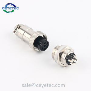 Авиационный металлический разъем, разъем Din 13 мм GX12, <span class=keywords><strong>6</strong></span>-контактный разъем - Product Image 2