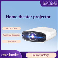 Projecteur LED LCD LONNST Q7 de haute qualité, excellent Full HD natif 1080p, WiFi 5G, mise au point automatique, 1300 ANSI FHD, projecteur de cinéma en plein air