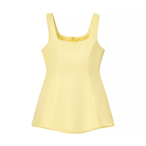 Conjunto de 3 Piezas de Moda Casual para Mujer: Top sin Mangas <span class=keywords><strong>con</strong></span> Cuello Cuadrado en 3 Colores, <span class=keywords><strong>Blusa</strong></span> Corta de Color Sólido, <span class=keywords><strong>Falda</strong></span> <span class=keywords><strong>Larga</strong></span> <span class=keywords><strong>con</strong></span> Cintura Elástica - Product Image 4